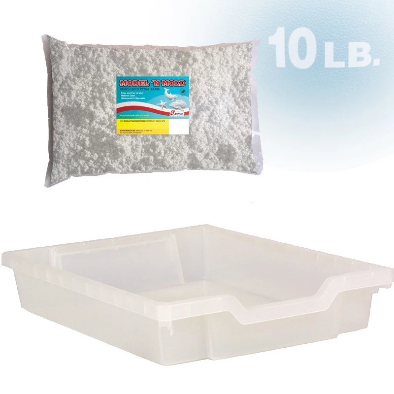 Stackable SENSORY Tray and 10 lbs. of MODEL 'N MOLD Sand