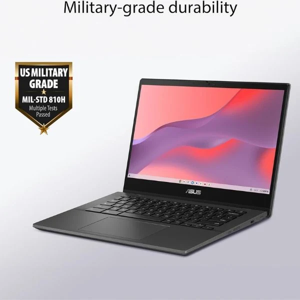 Laptop ASUS Chromebook CM1402CM2A-M8186 14" FHD - MediaTek Kompanio 520 - 4GB DDR4 - 64GB eMMC - ARM Mali-G52 MC2 - Gravity Grey - CM1402CM2A-N-NW