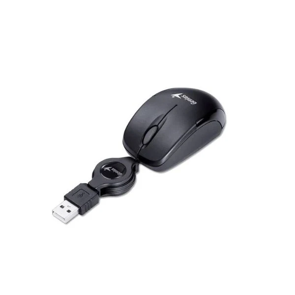 Mouse Genius Micro Traveler V2 USB Óptico 1000 DPI 3 Botones Negro 31010125100