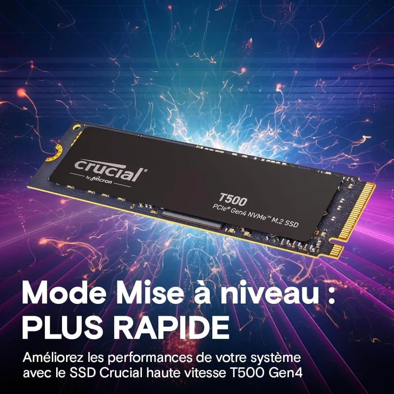Crucial T500 1 To PCIe Gen4 NVMe M.2 SSD