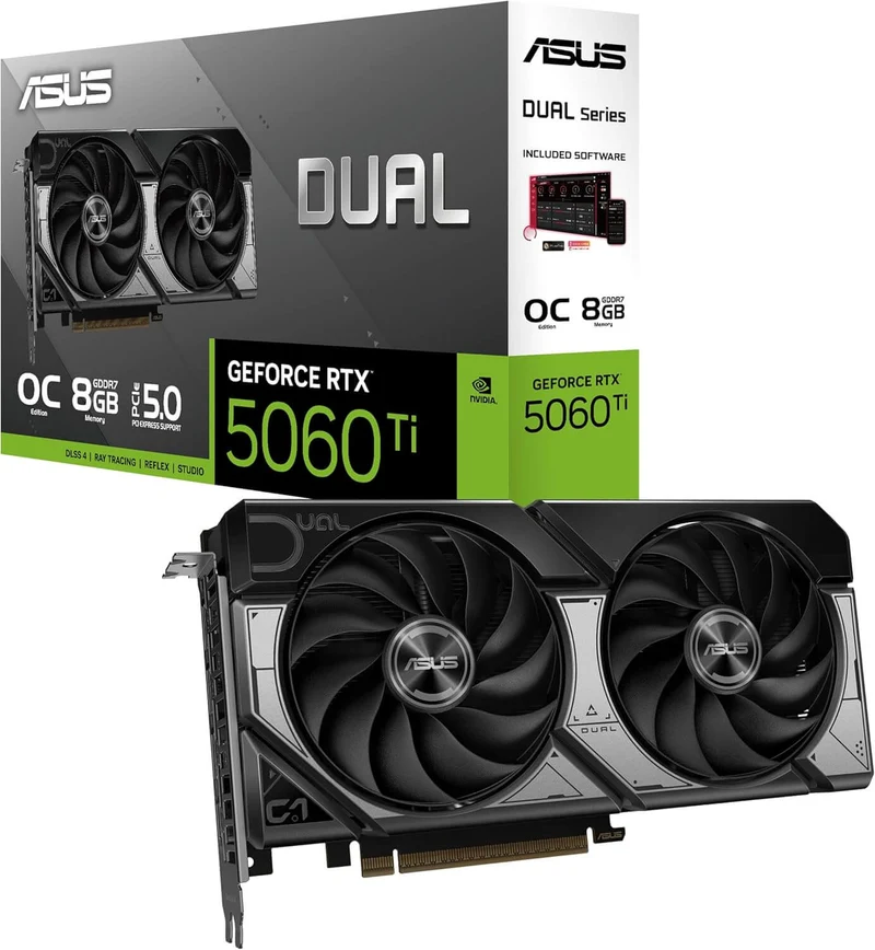 ASUS Dual GeForce RTX 5060 Ti OC 8 Go GDDR7