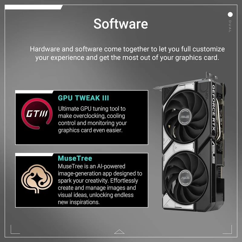 ASUS Dual GeForce RTX 5060 Ti OC 8 Go GDDR7