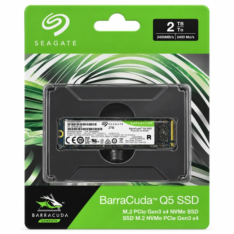SSD Seagate BarraCuda Q5 2 To – M.2 NVMe PCIe 3.0
