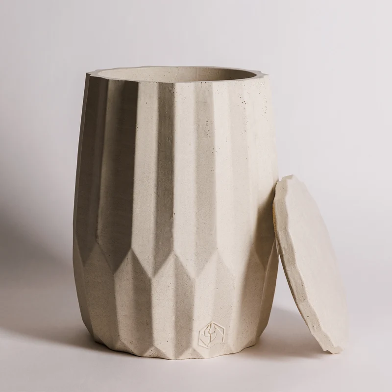 Urne funéraire en béton – Modèle Opale