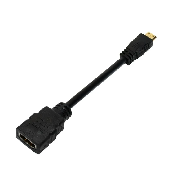 Adaptador Mini HDMI Unno Tekno AD3005BK HDMI Macho a HDMI Hembra - Ultra HD 4K - Negro