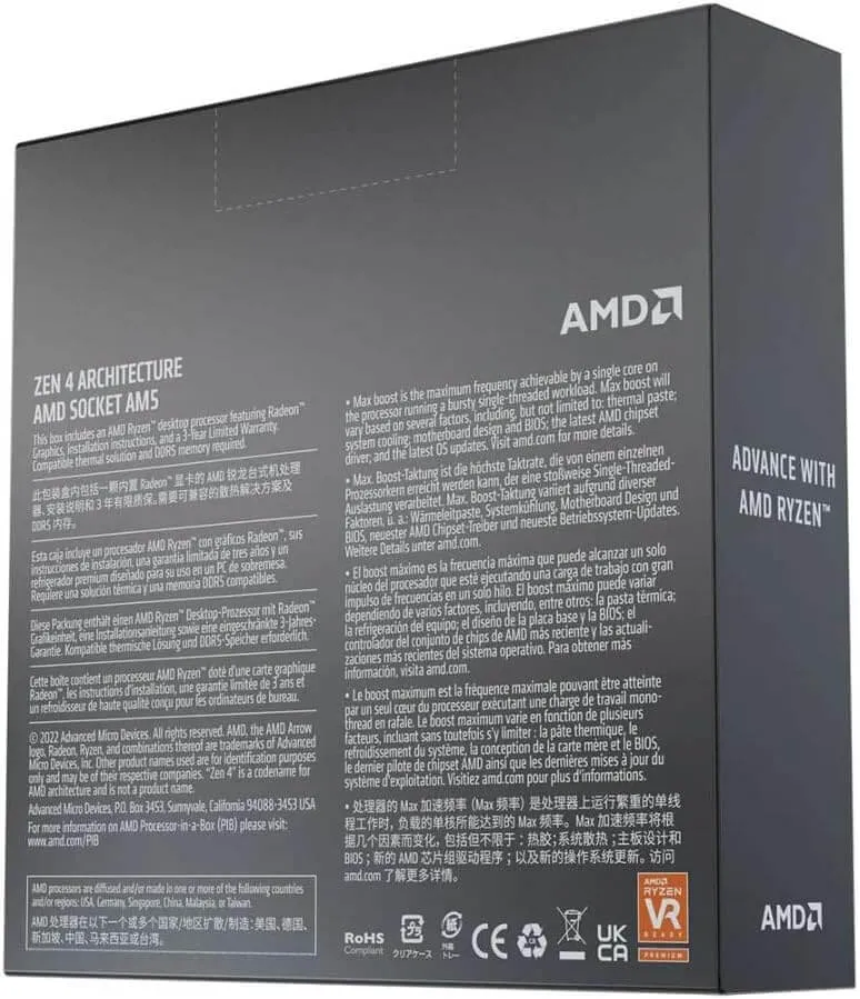AMD Ryzen 5 7600X Processeur