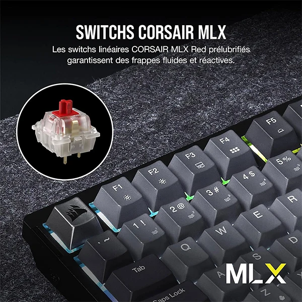 Corsair K65 Plus Wireless RGB (MLX Red)