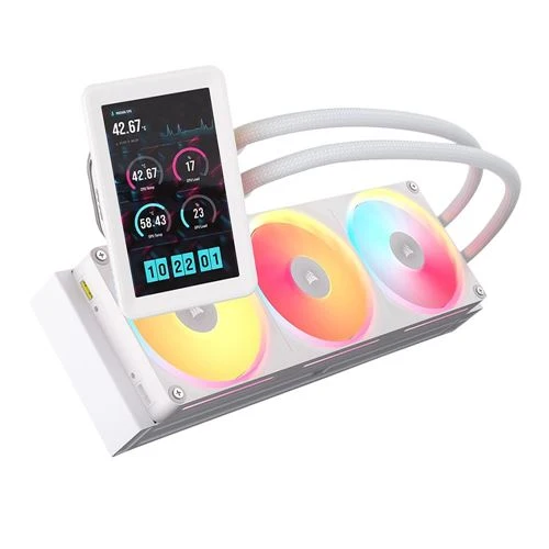 Enfriador Líquido Corsair Titan II 360 RX LCD 360mm Blanco
