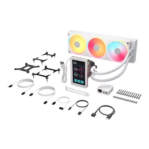 Enfriador Líquido Corsair Titan II 360 RX LCD 360mm Blanco