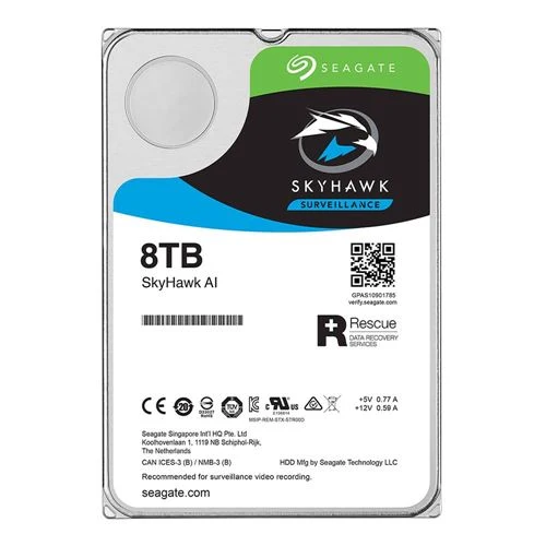 Disco Duro Seagate SkyHawk AI 8TB 7200 RPM SATA III 3.5"