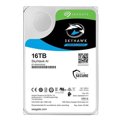 Disco Duro Seagate SkyHawk AI 16TB 7200 RPM SATA III 3.5"