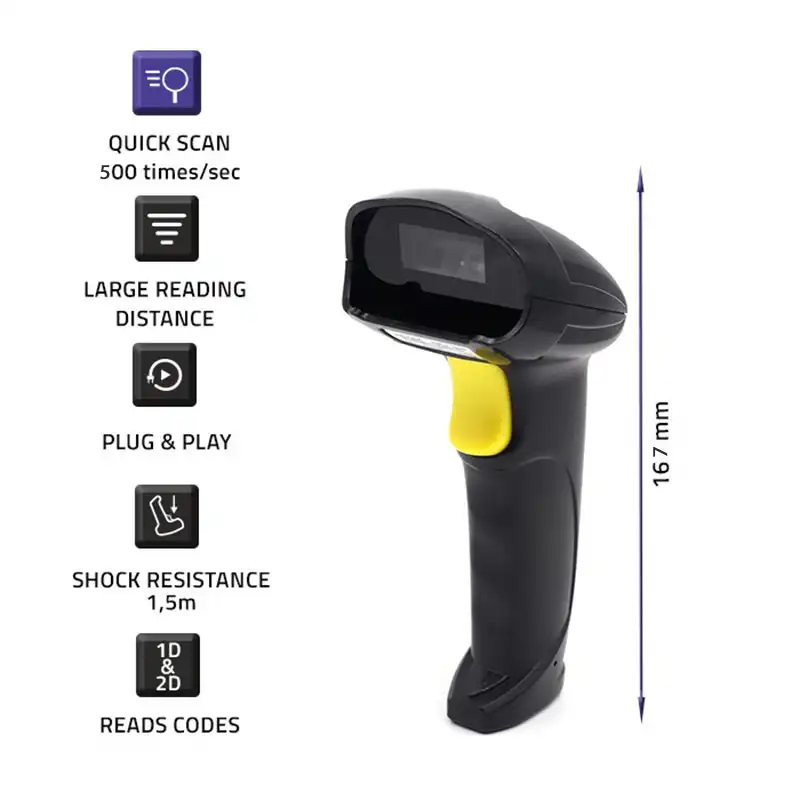 Scanner 2D sans fil pour systèmes de restauration Toast