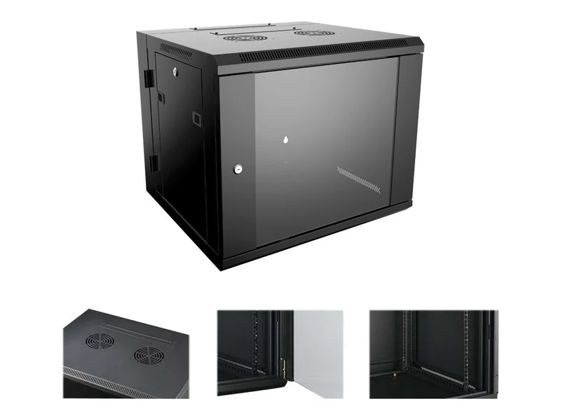 Accesorios de Redes 4XEM 6U Wall Mount Server Rack Cabinet 24 Inches Deep