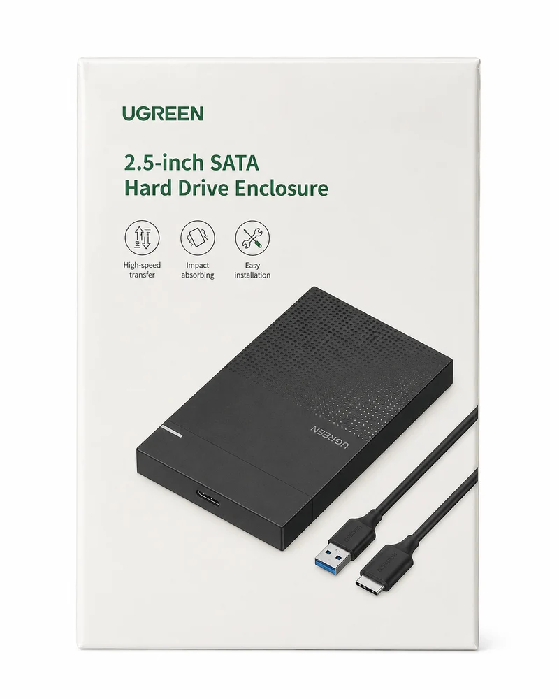 Boîtier externe UGREEN pour disque dur SATA 2,5" USB 3.0