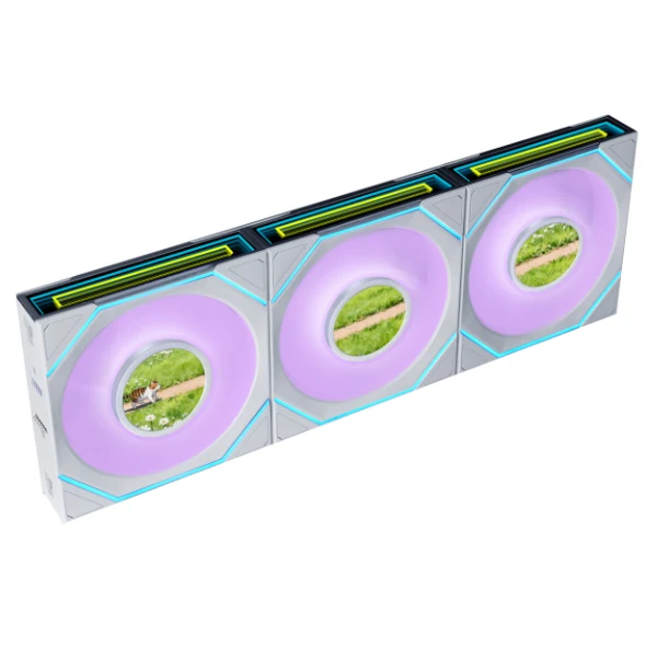 Lian Li UNI FAN SL-INF LCD FLEX Reverse 120 White (3 Pack)