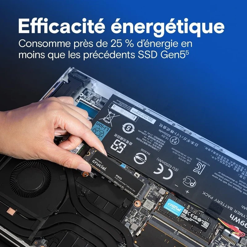 Crucial P510 1 To PCIe 5.0 NVMe M.2