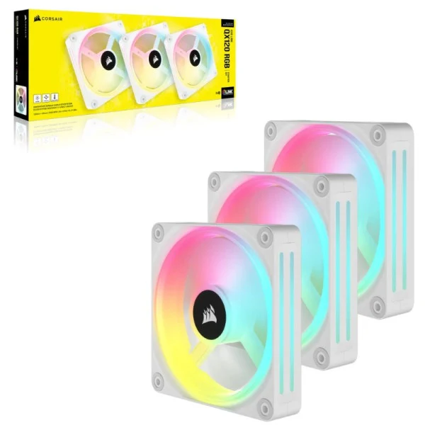Corsair iCUE LINK QX120 RGB (3in1) Blanc