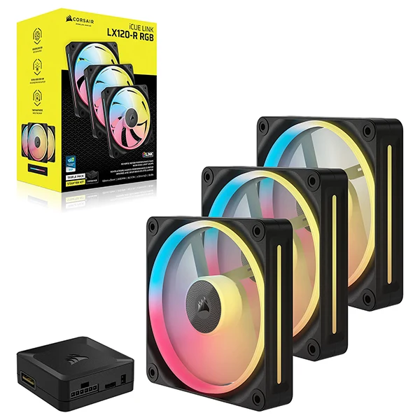 Corsair iCUE LINK LX120-R RGB (3in1) Noir