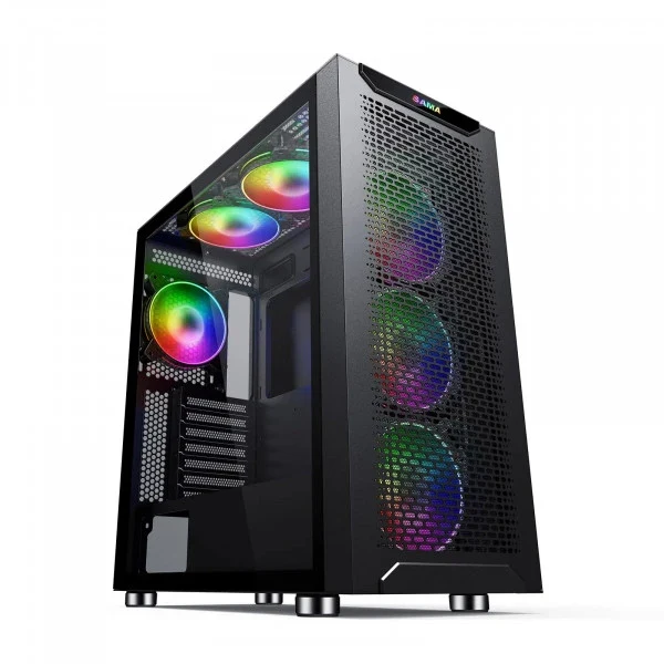 BOITIER HYBROK RS6 ARGB 4XFANS INCLUS MOYEN TOUR