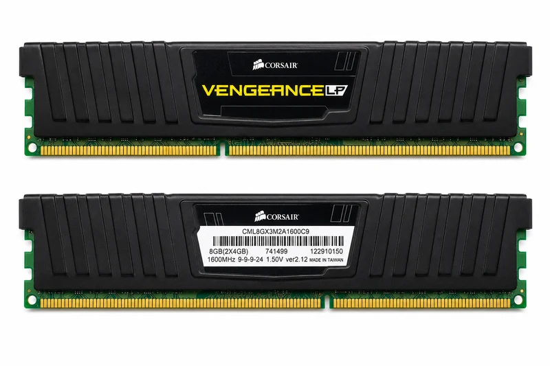 Kit RAM Corsair Vengeance LP 8 Go (2x4 Go) DDR3 1600MHz Low Profile