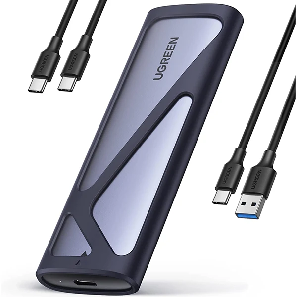 Ugreen Boitier disque dur externe Nvme/M2 SATA SSD (90264)
