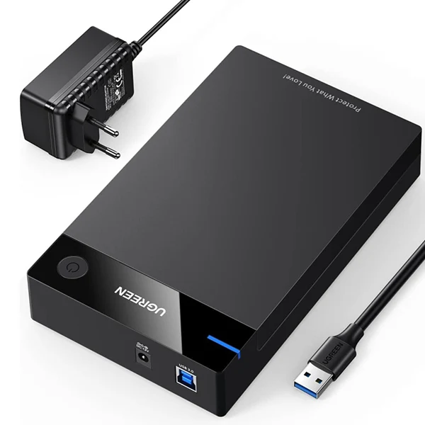 Ugreen Boitier disque dur externe USB 3.0 to 2,5/3,5 SATA (50422)