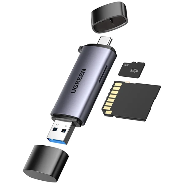 Ugreen Lecteur carte mémoire SD/TF USB-C & USB3.0 (50706)