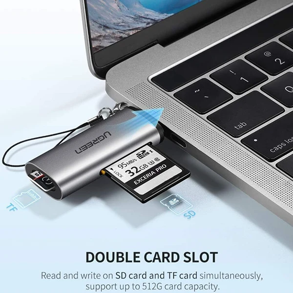 Ugreen Lecteur carte mémoire USB-C 3.1 TF/SD (50704)