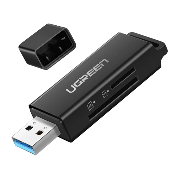 Ugreen Lecteur carte mémoire SD/TF USB 3.0 (2en1) Noir (40752)