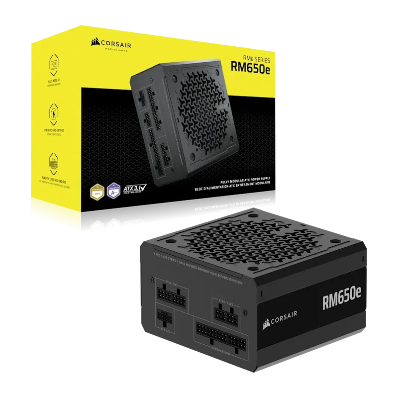 Corsair RM650e 2025 – Alimentation 650W ATX 3.1