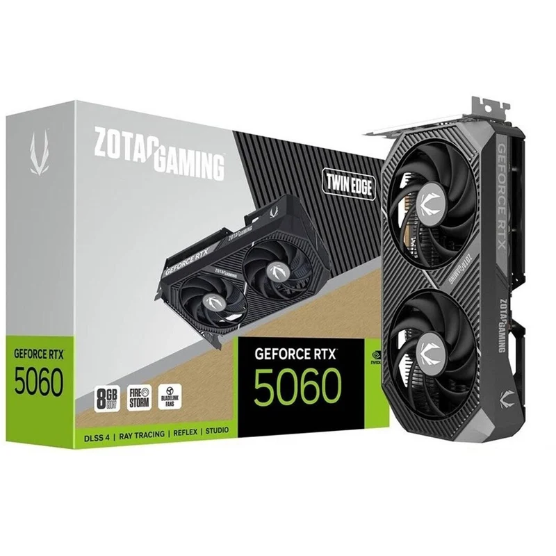 CARTE GRAPHIQUE ZOTAC RTX 5060 8GB GDDR7 TWIN EDGE 128-BIT