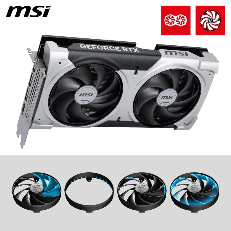CARTE GRAPHIQUE MSI RTX 5060TI VENTUS 2X 8GB GDDR7