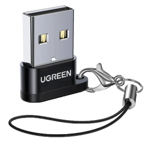 Ugreen Adaptateur USB-A Male 2.0 to USB-C Female Noir (50568)