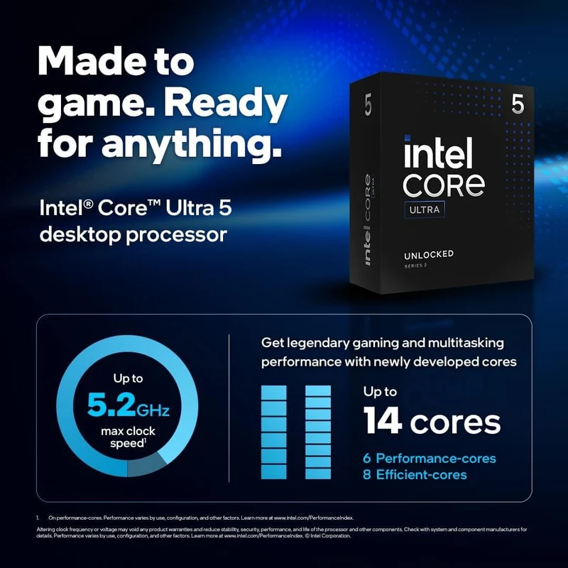 Intel Core Ultra 5 245KF processeur
