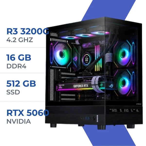 PC Gamer Techspace R7 5700X/4TB SSD/16GB/RTX 5060 (DEV)