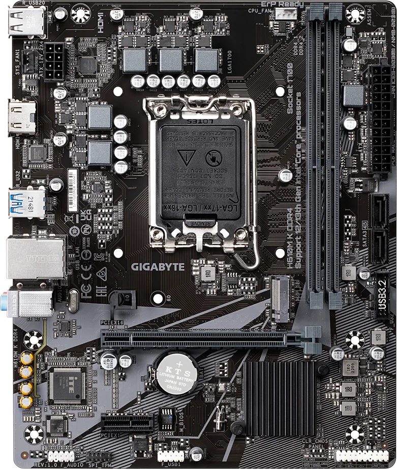 CARTE MERE GIGABYTE H610M K LGA1700 DDR4