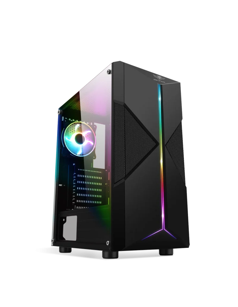 BOITIER SPIRIT OF GAMER CLONE III ATX RGB 1XFAN / NON LED 1XFAN