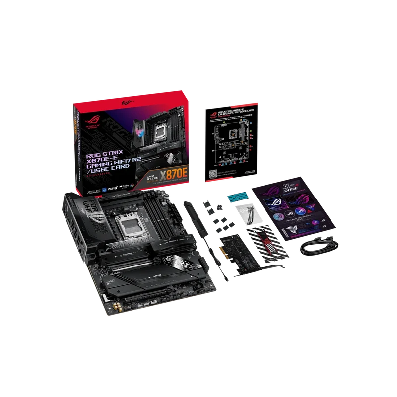 CARTE MERE ASUS X870E-E ROG STRIX R2/USBC CARD AMD AM5