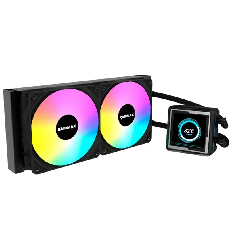 WATERCOOLING RAIDMAX 240MM LM240BK ARGB LCD BLACK