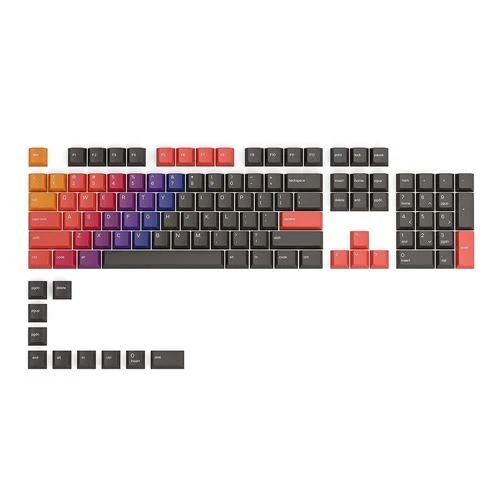 Set de Keycaps Glorious GPBT Celestial Fire (114 piezas)