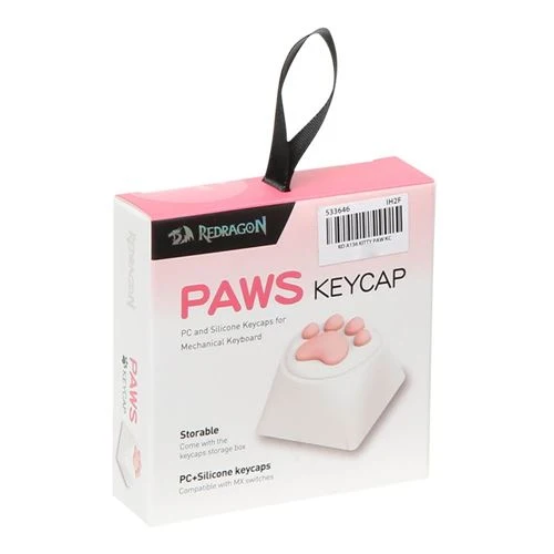 Set de Keycaps Redragon A136 Kitty Paw (4 piezas) - Blanco