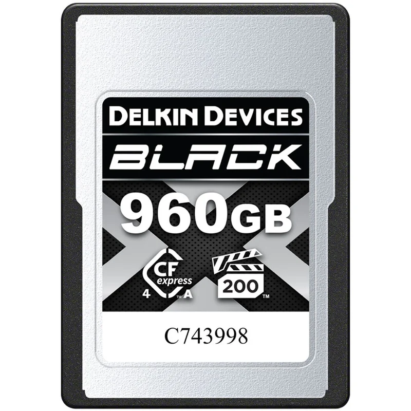 Tarjeta Delkin Devices 960GB BLACK CFexpress Type A 4.0