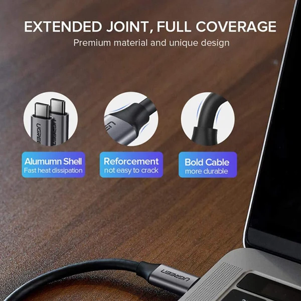 Ugreen Cable 1.5M USB-C 3.1 Male To Male USB-C (50751)