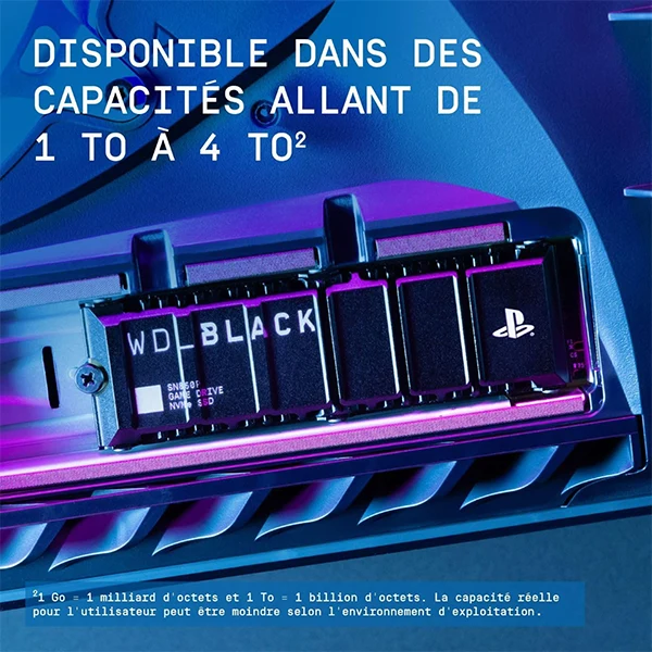 Western Digital SSD WD Black SN850P 4TB - Avec dissipateur thermique (Sans emballage)