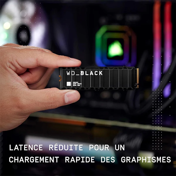 Western Digital SSD WD Black SN850X 8 To - Avec dissipateur thermique