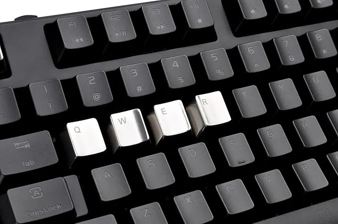 ACCESSOIRE TTESPORT TOUCHE CLAVIER METALIQUE "Q+W+E+R+ESC"