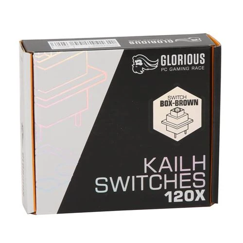 Switches Glorious Kailh Táctiles Marrón (120 piezas)