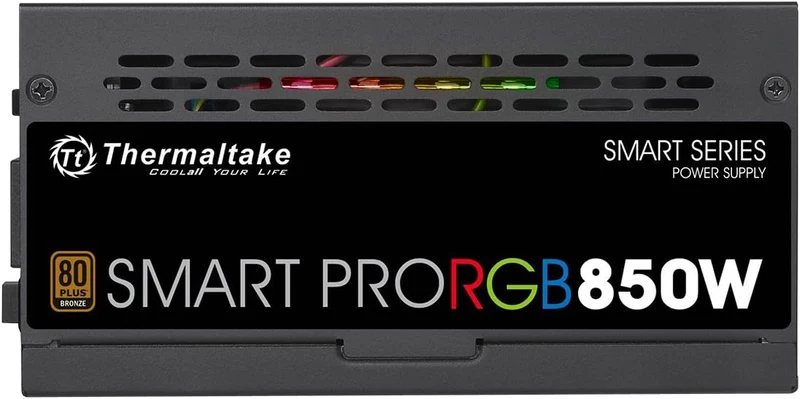ALIMENTATION THERMALTAKE 850W SMART PRO RGB FULL MODULAR 80+ BRONZE