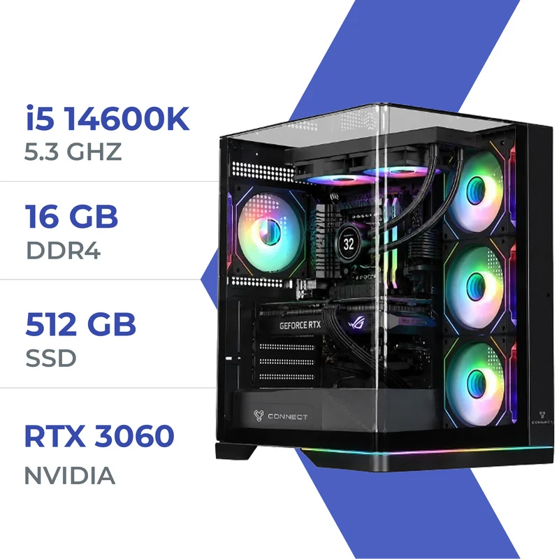 PC Gamer Techspace i5 14600K/512GB SSD/16GB/RTX 3060 12GB