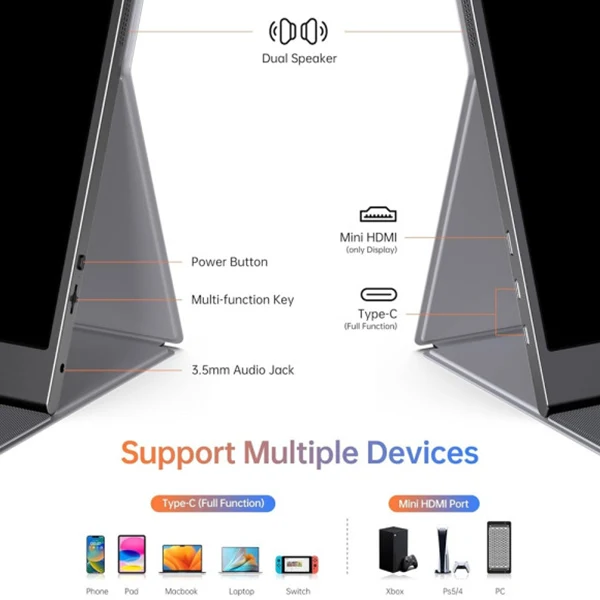 XTRMLAB F156P1 15.6" Moniteur portable